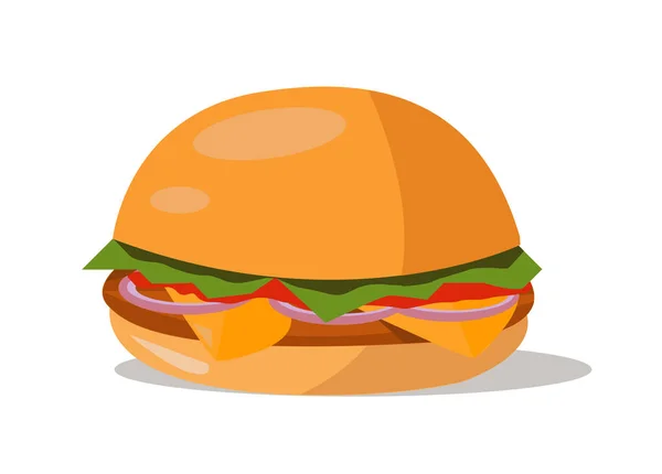 Hamburger ikon design vektor illusztráció — Stock Vector