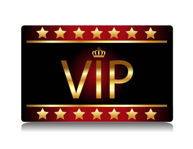 vektör gerçekçi vip kartı