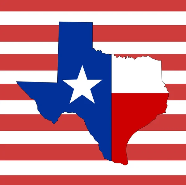 Textura Ícone do estado do Texas —  Vetores de Stock