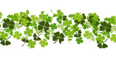 shamrock ile St patrick's günü vektör arka plan
