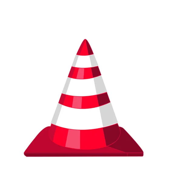 Ilustración del icono del cono aislado en blanco — Vector de stock