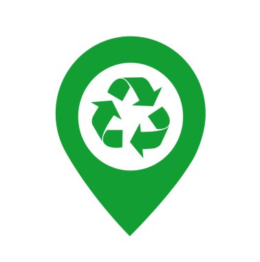 Geri dönüşüm simgesi vektör resimlemesi