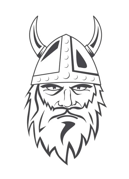 Viking Κεφάλι Διανυσματική Εικόνα — Διανυσματικό Αρχείο