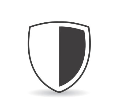 kalkan simgesi vektör illüstrasyonu