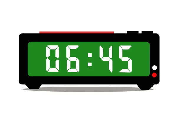 Digital Alarm Clock Vector — Stock Vector