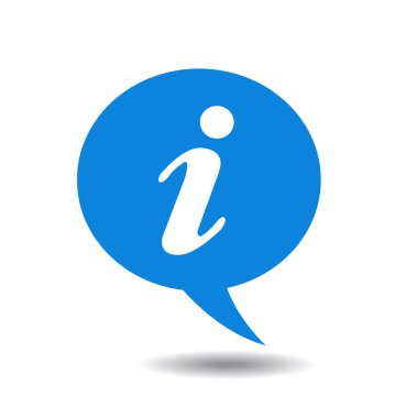 Bilgi simgesi vektör illüstrasyonu