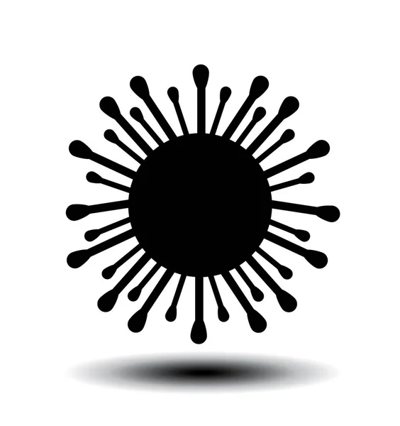 Illustration Des Coronavirus Icon Vektors — Stockvektor