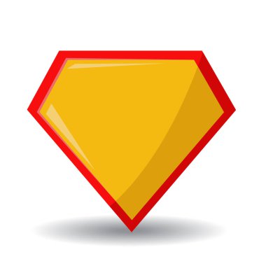 Süper kahraman logo vektör çizimi