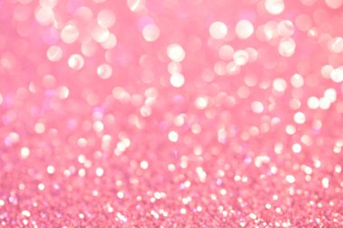 Defocus soyut gösterisi. Yumuşak pembe tatil ışıkları. Parlak taşra