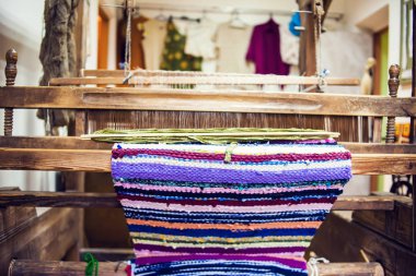 ev yapımı iplik dokuma tezgahı