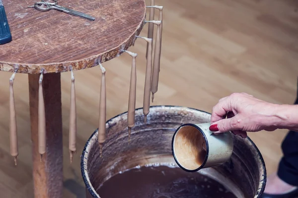 Modo Antico Fare Candele — Foto Stock