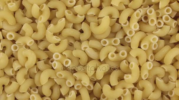 Lenta rotazione del mucchio di pasta . — Video Stock