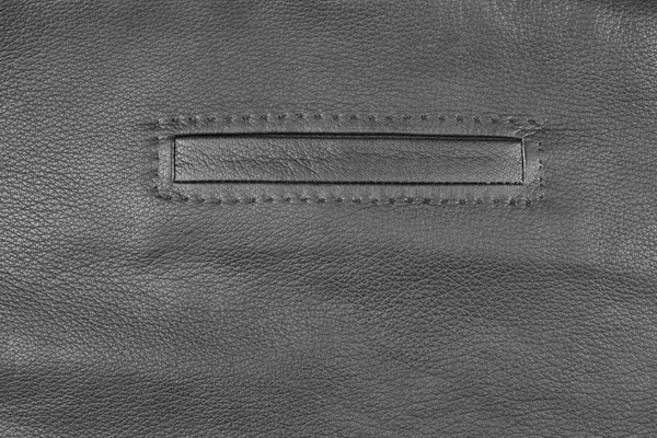 Texture patch pocket jackets made of leather. — Stock Photo, Image