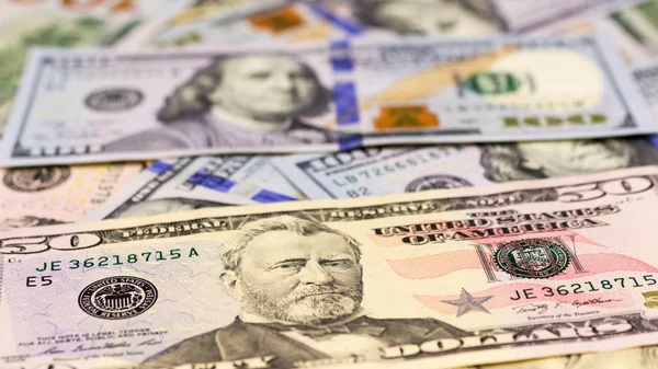 Close-up of American dollars money background. — Stock Photo, Image