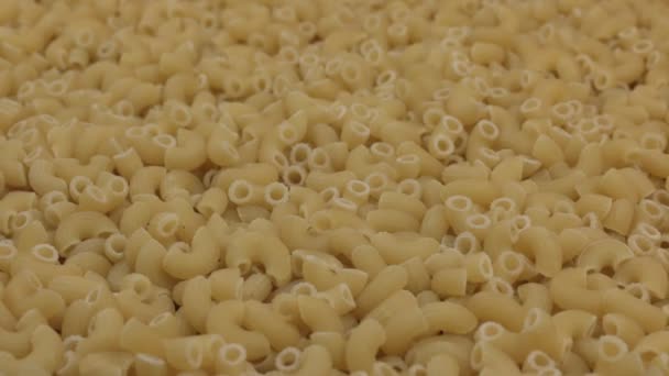 Rotation du fond des macaronis. Gros plan — Video