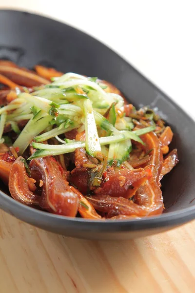 Uma cozinha atirar carne usada iluminação — Fotografia de Stock