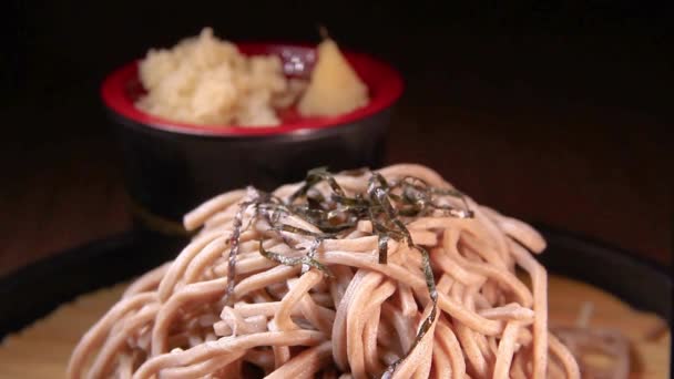 This ia a video clip of soba — Stock Video