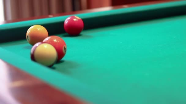This ia a video clip of snooker — Stock Video