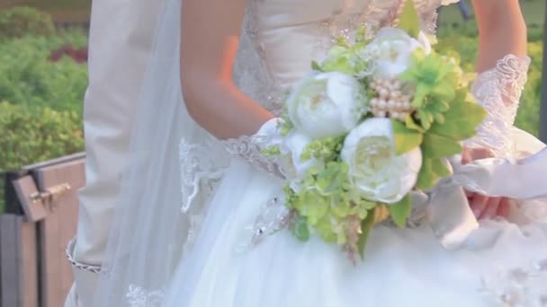 This ia a video clip of wedding — Stock Video