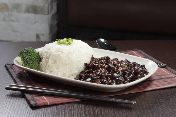 Una Foto Cocina Arroz — Foto de Stock