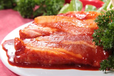 Çiğ domuz mutfağı fotoğrafı