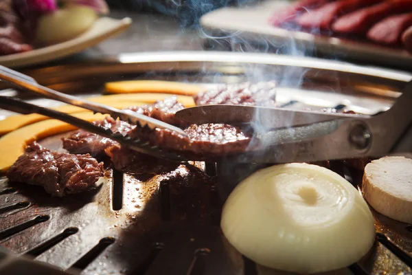 En mat-skjuta används köttet belysning — Stockfoto