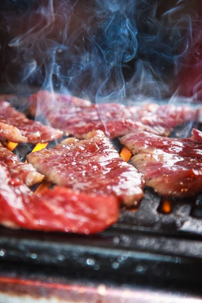 Uma cozinha atirar carne usada iluminação — Fotografia de Stock