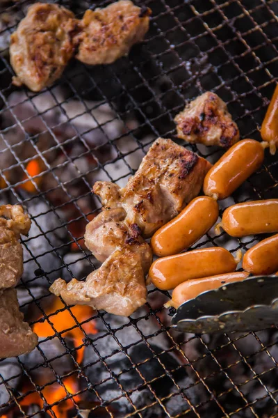 Una sesión de cocina utiliza la iluminación de carne — Foto de Stock