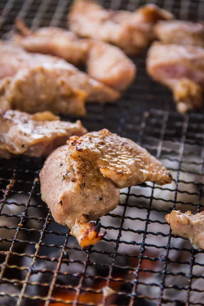 Uma cozinha atirar carne usada iluminação — Fotografia de Stock