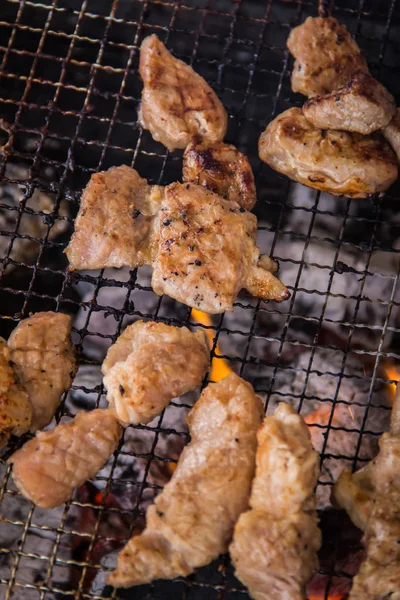 Uma cozinha atirar carne usada iluminação — Fotografia de Stock