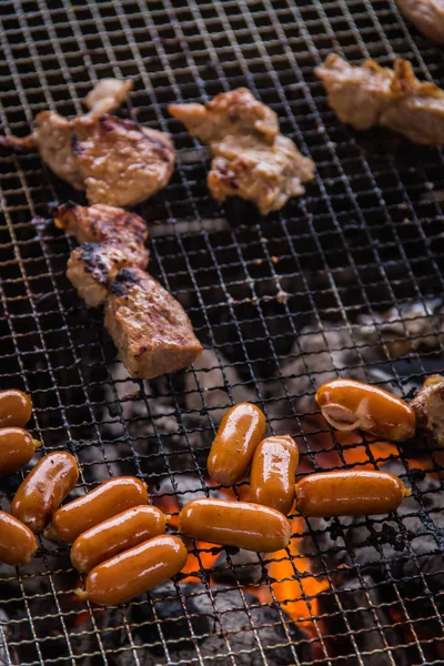 En mat-skjuta används köttet belysning — Stockfoto
