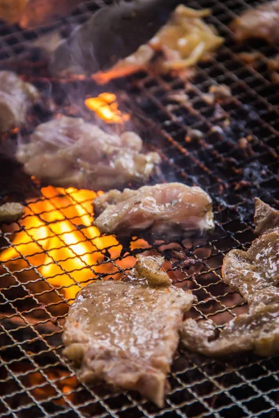 Una sesión de cocina utiliza la iluminación de carne — Foto de Stock