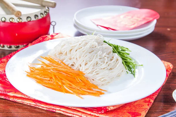 Close Noodles Dish — Stock fotografie