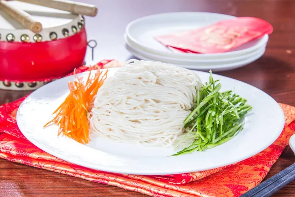 Close Noodles Dish — Stok Foto