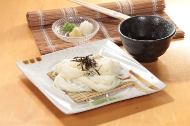 close up of noodles dish 