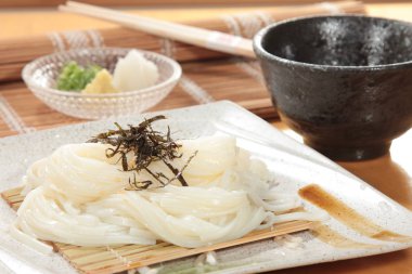 close up of noodles dish 