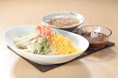 close up of noodles dish 