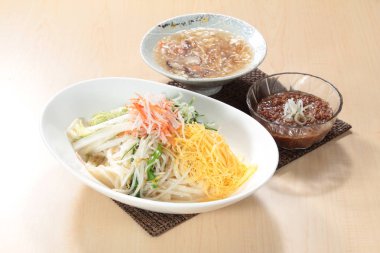 close up of noodles dish 