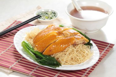  plate of noodles on table, closeup