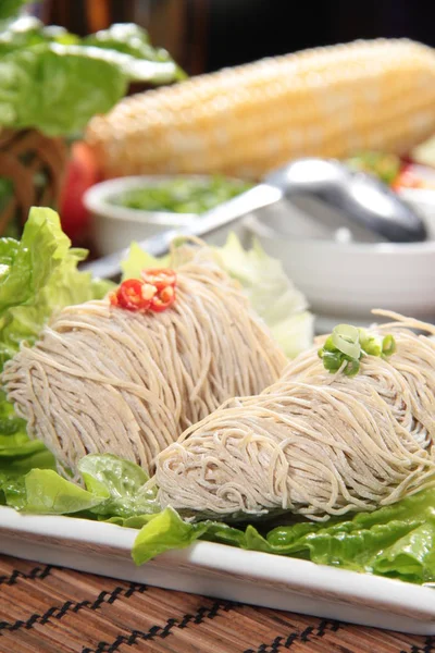 Close Noodles Dish — Stok Foto