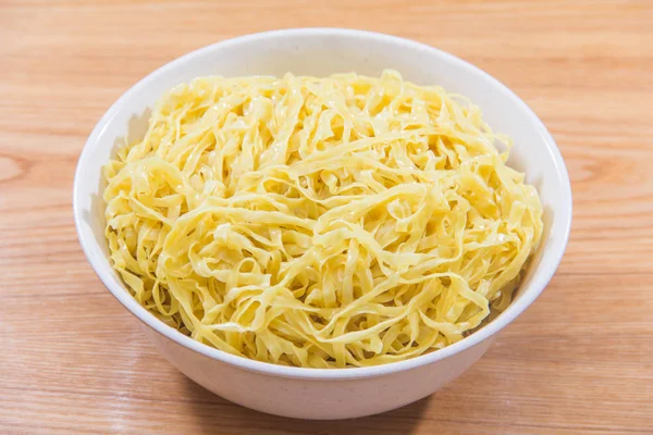 Plate Noodles Table Closeup — Stok fotoğraf