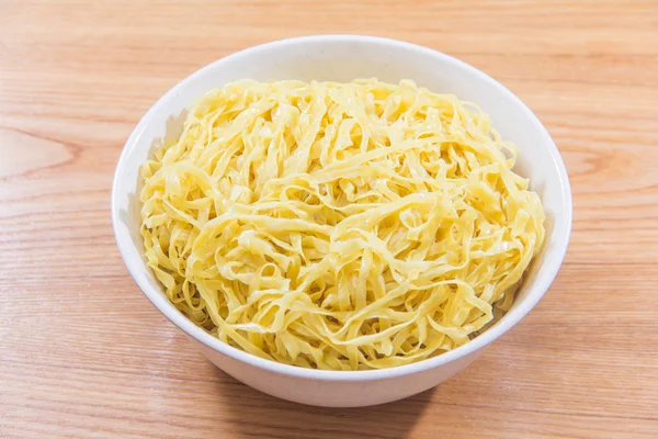Plate Noodles Table Closeup — Stok fotoğraf