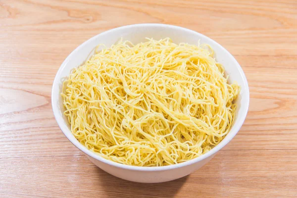 Plate Noodles Table Closeup — Stok fotoğraf