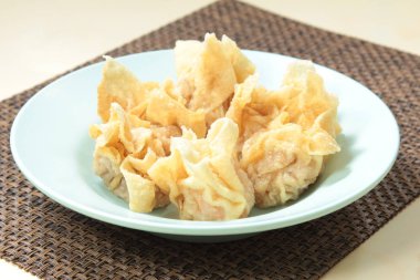closeup of chinese dumplings 