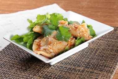 closeup of chinese dumplings 