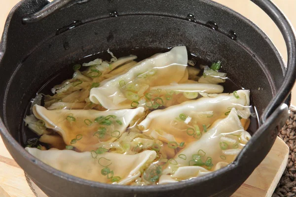 Closeup Chinese Dumplings — Fotografia de Stock