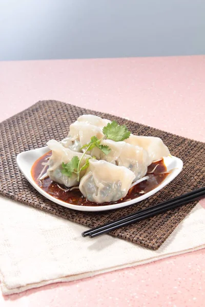 Closeup Chinese Dumplings — Foto de Stock