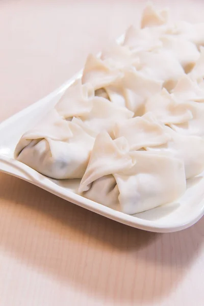 Closeup Chinese Dumplings — 스톡 사진