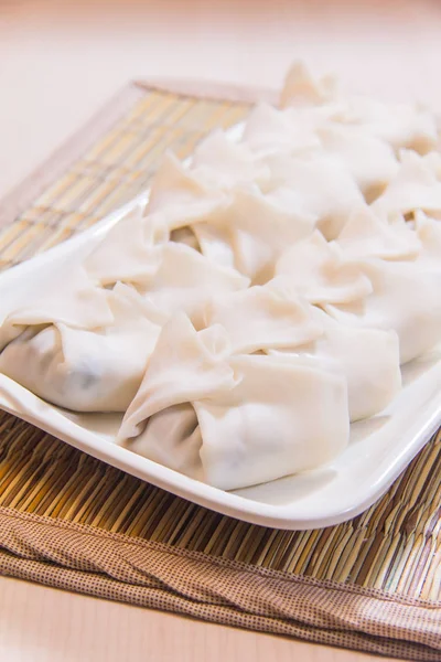 Closeup Chinese Dumplings —  Fotos de Stock