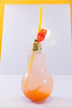  cocktail in the glass light bulb shape